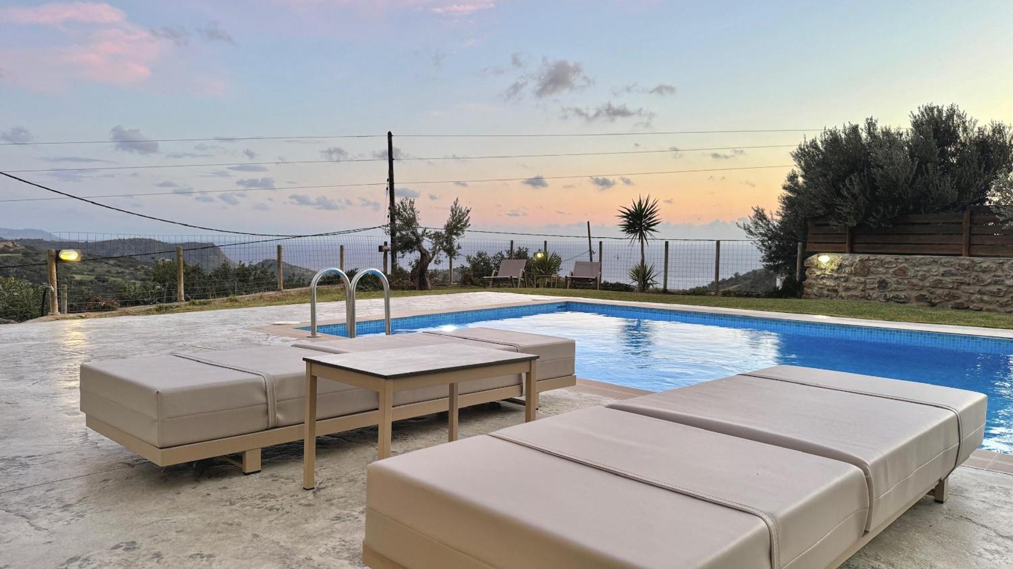 Villa Michael Triopetra Private Villa, Private Swimming Pool, Garden, Panoramic Sunset Екстериор снимка