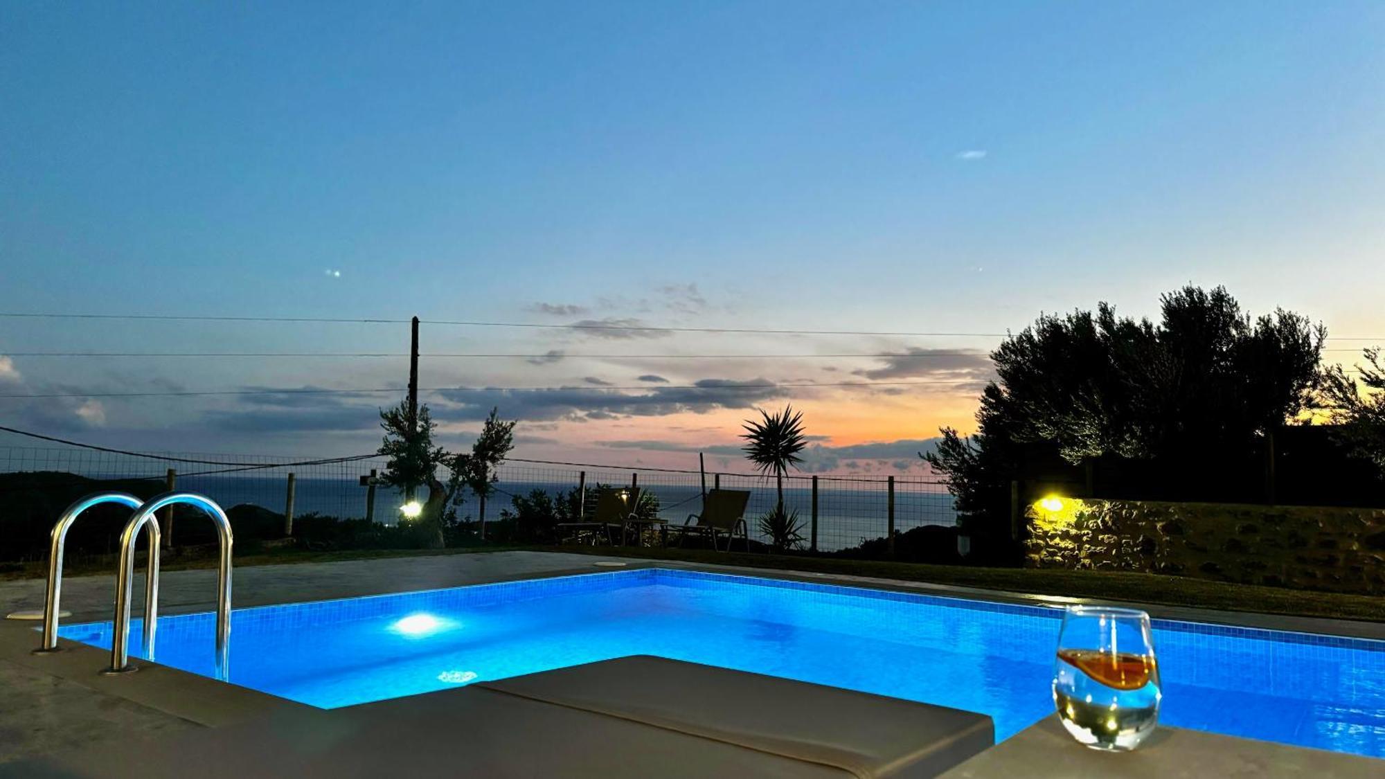 Villa Michael Triopetra Private Villa, Private Swimming Pool, Garden, Panoramic Sunset Екстериор снимка
