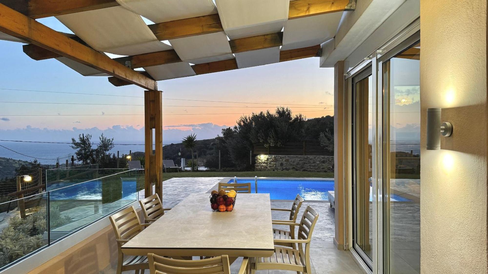 Villa Michael Triopetra Private Villa, Private Swimming Pool, Garden, Panoramic Sunset Екстериор снимка