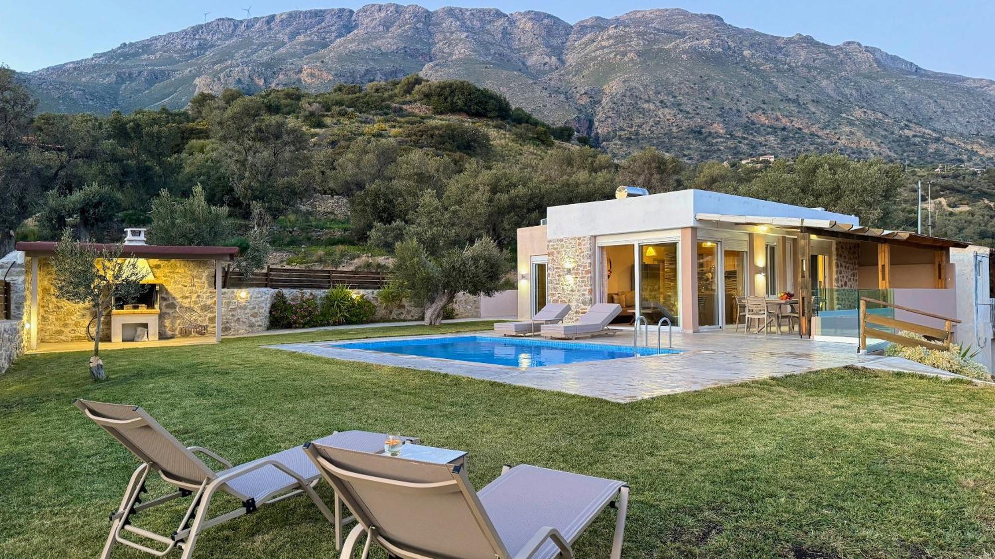 Villa Michael Triopetra Private Villa, Private Swimming Pool, Garden, Panoramic Sunset Екстериор снимка